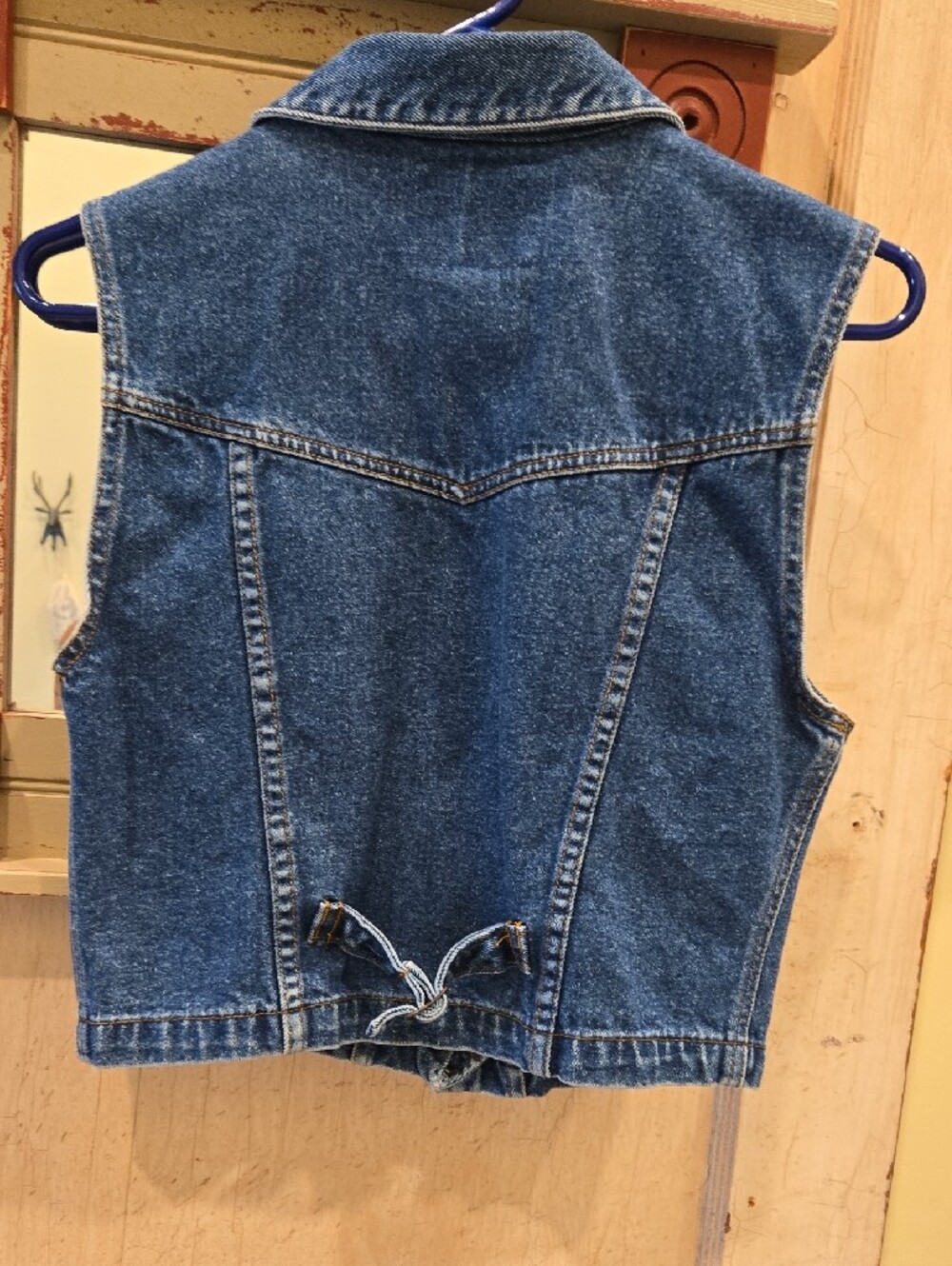 Levi's Blue Denim Sleeveless Jacket Vest - Picture 3 of 3